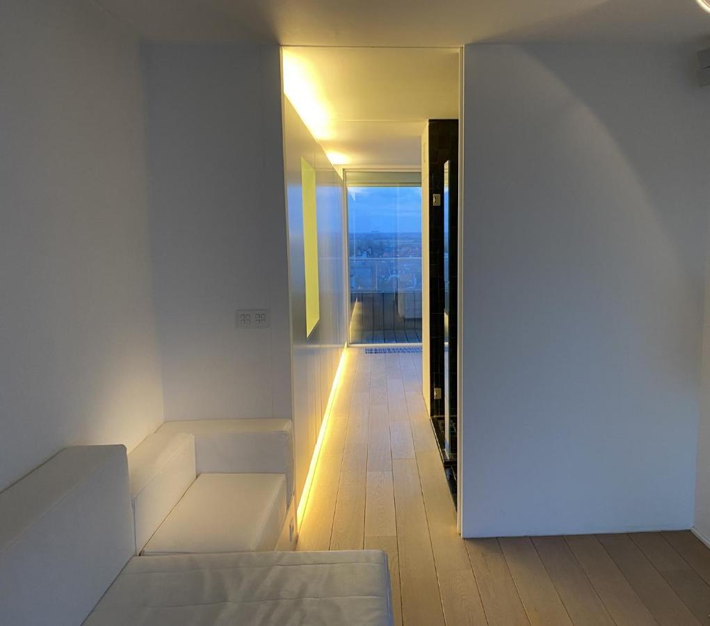 Penthouse Sea-Loft Blankenberge, Uniek Zeezicht, Luxeloft Met 40M2 Terras! Apartment ภายนอก รูปภาพ